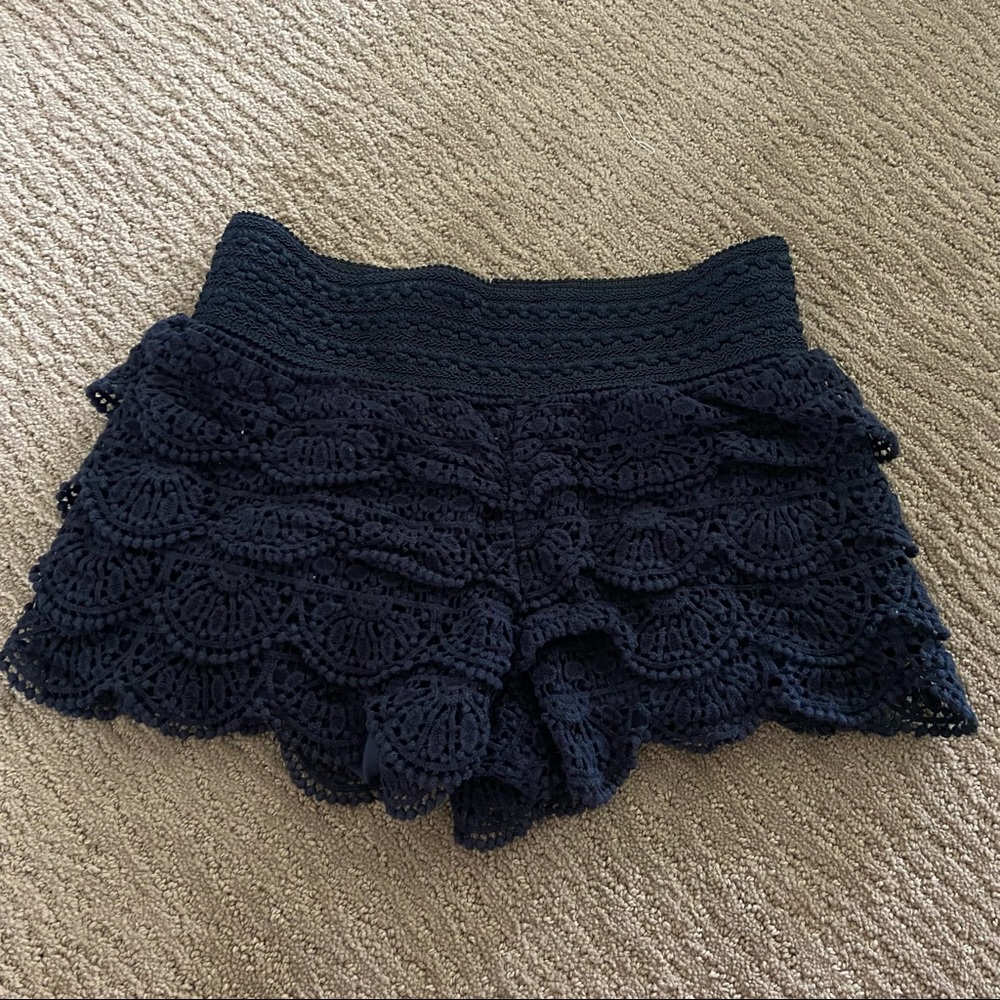 Nay Blue Lace Shorts